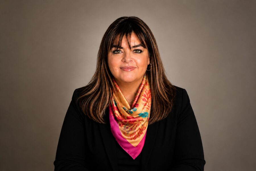Lucy Hay, founder of Art on Scarves